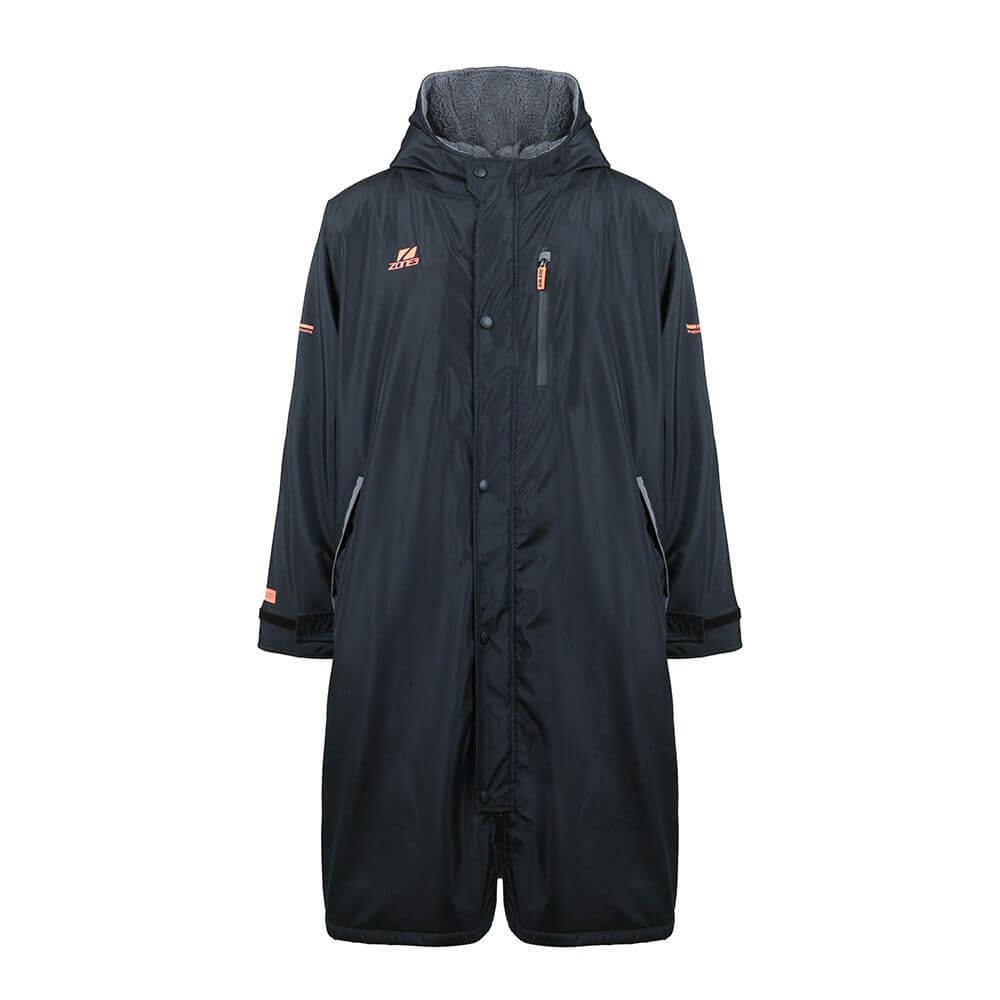 A Zone3 recycled Thermo-Tech changing robe on a white background.